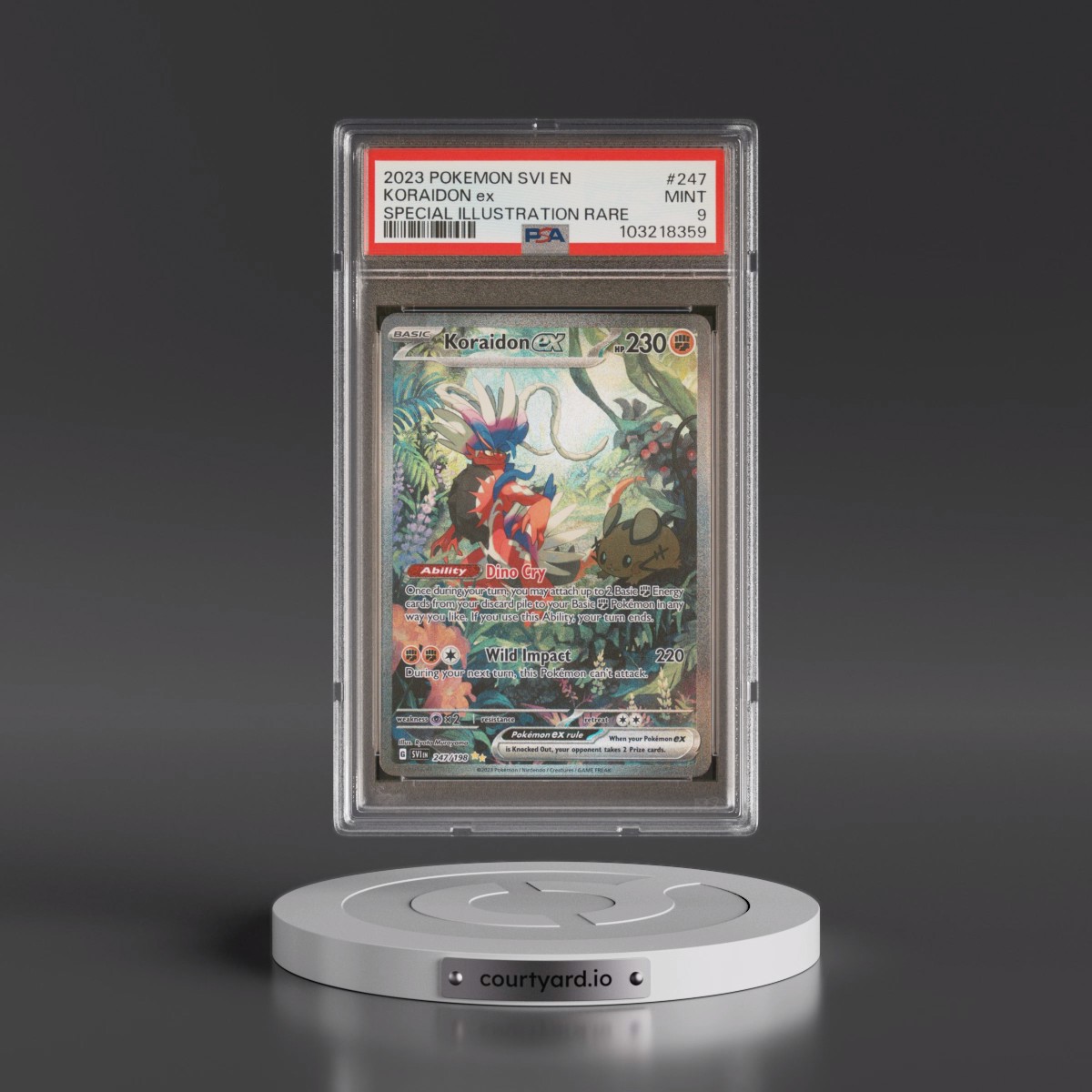 2023 Pokémon Svi EN-Scarlet & Violet #247 Koraidon EX - Holo Special Illustration Rare (PSA 9 MINT)