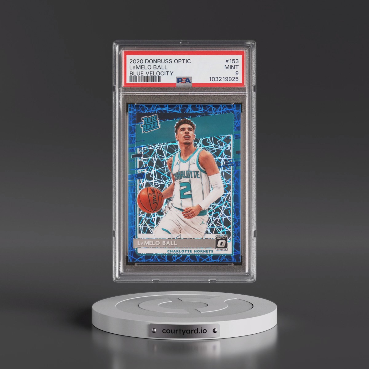 2020 Panini Donruss Optic #153 LaMelo Ball - Blue Velocity (PSA 9 MINT)