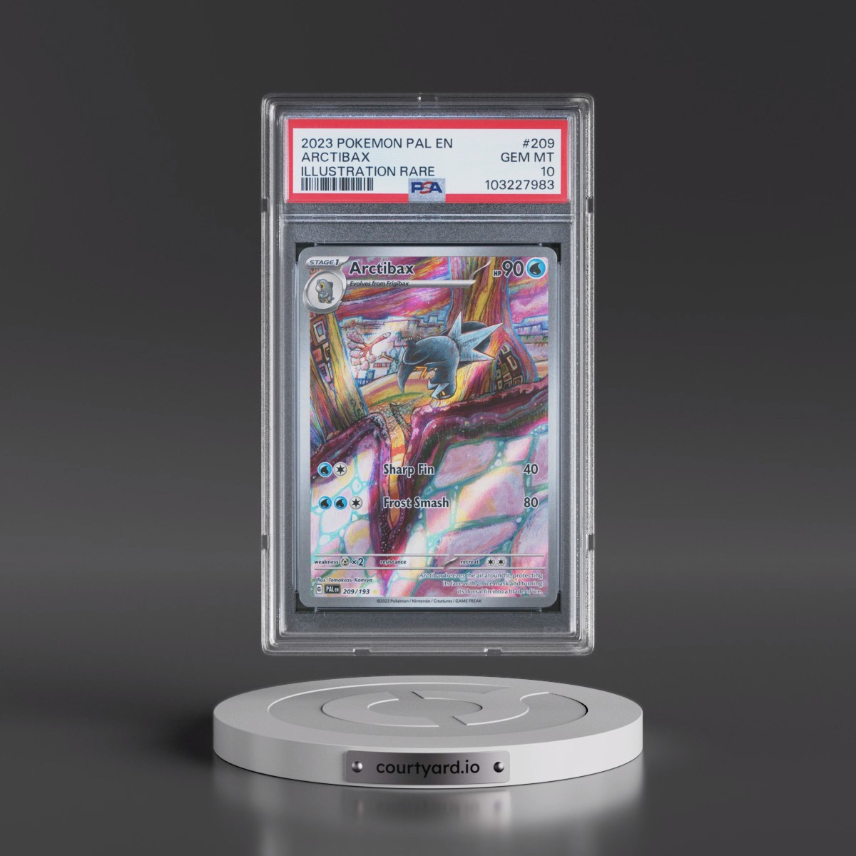 2023 Pokémon Pal EN-Paldea Evolved #209 Arctibax - Illustration Rare (PSA 10 GEM MINT)