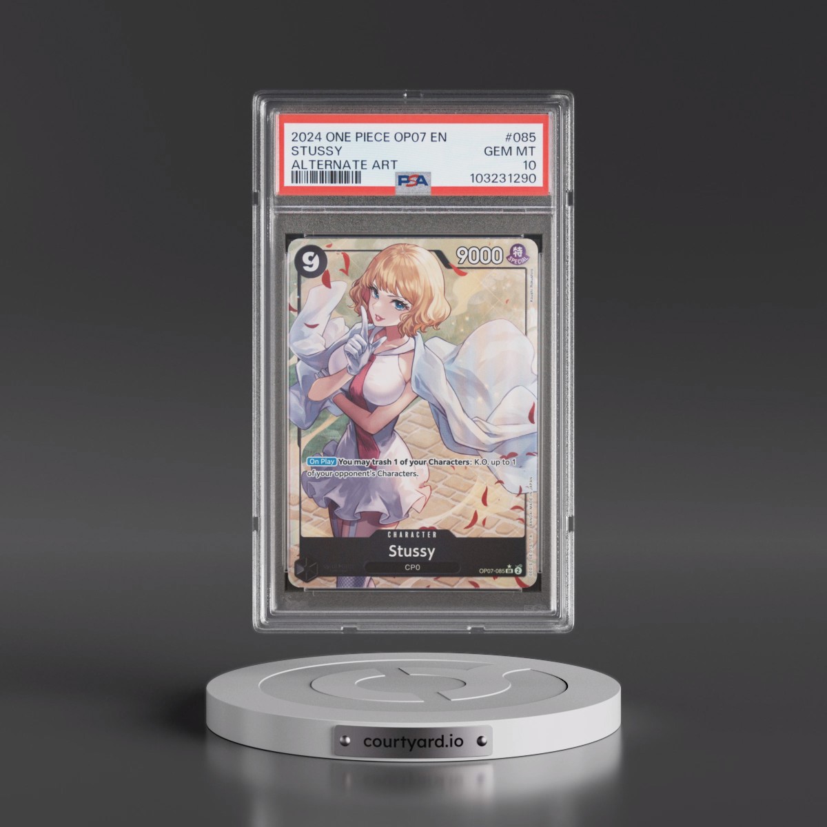 2024 One Piece 500 Years in the Future #085 Stussy - Alternate Art (PSA 10 GEM MINT)