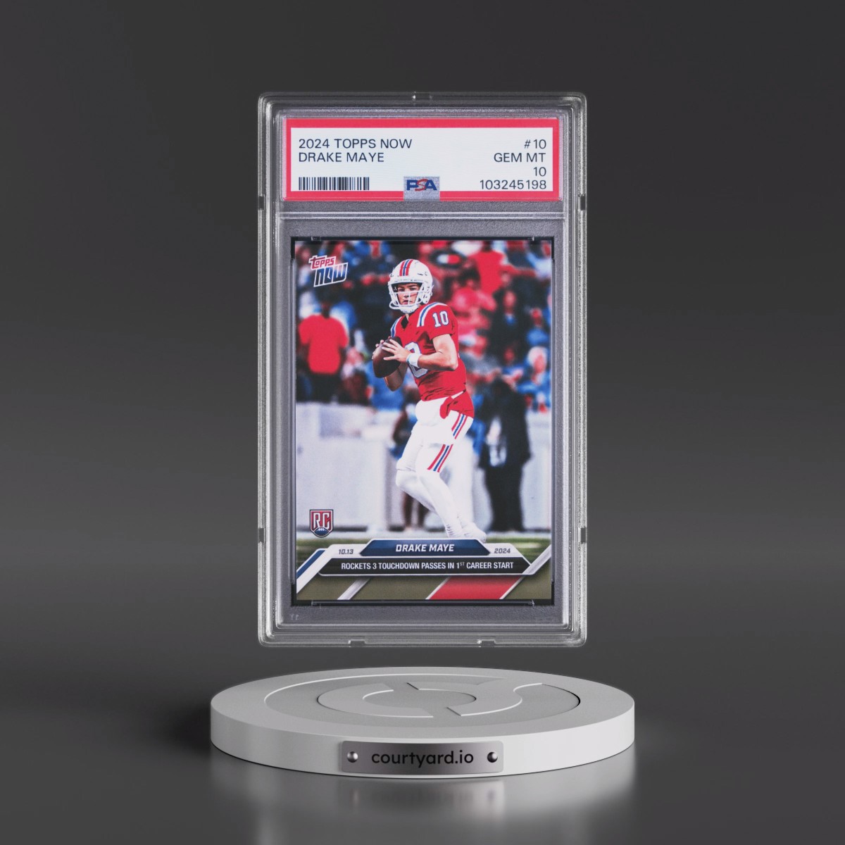 2024 Topps Now #10 Drake Maye (PSA 10 GEM MINT)