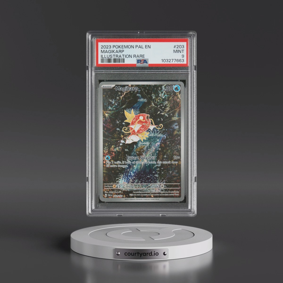 2023 Pokémon Pal EN-Paldea Evolved #203 Magikarp - Illustration Rare (PSA 9 MINT)