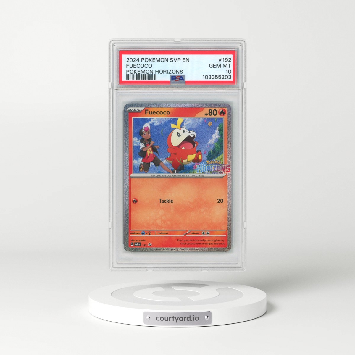 2024 Pokémon Svp EN-SV Black Star Promo #192 Fuecoco - Pokemon Horizons (PSA 10 GEM MINT)