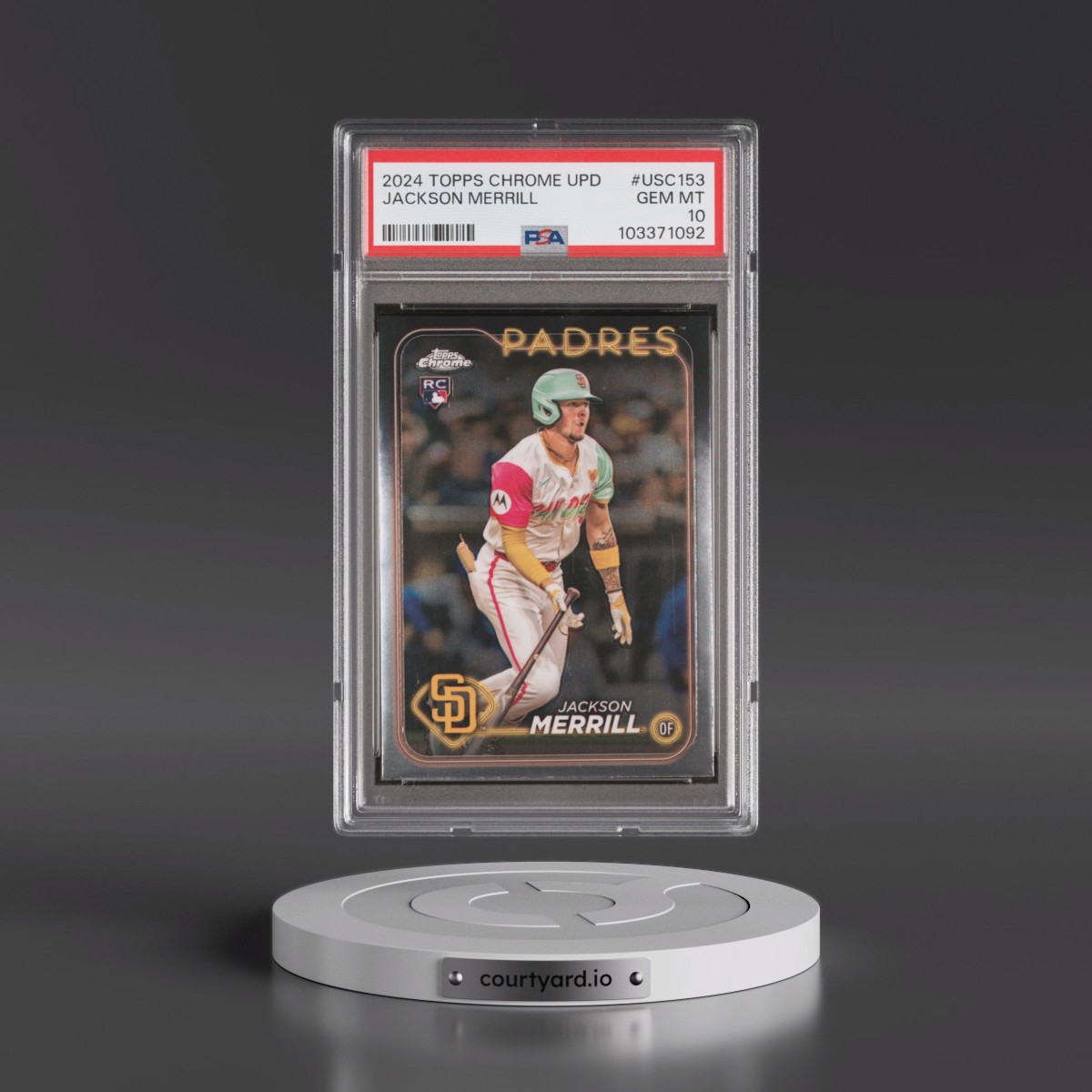 2024 Topps Chrome Update #USC153 Jackson Merrill (PSA 10 GEM MINT)