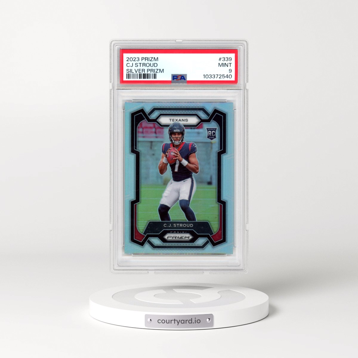 2023 Panini Prizm CJ Stroud - Silver Prizm #339 PSA 9