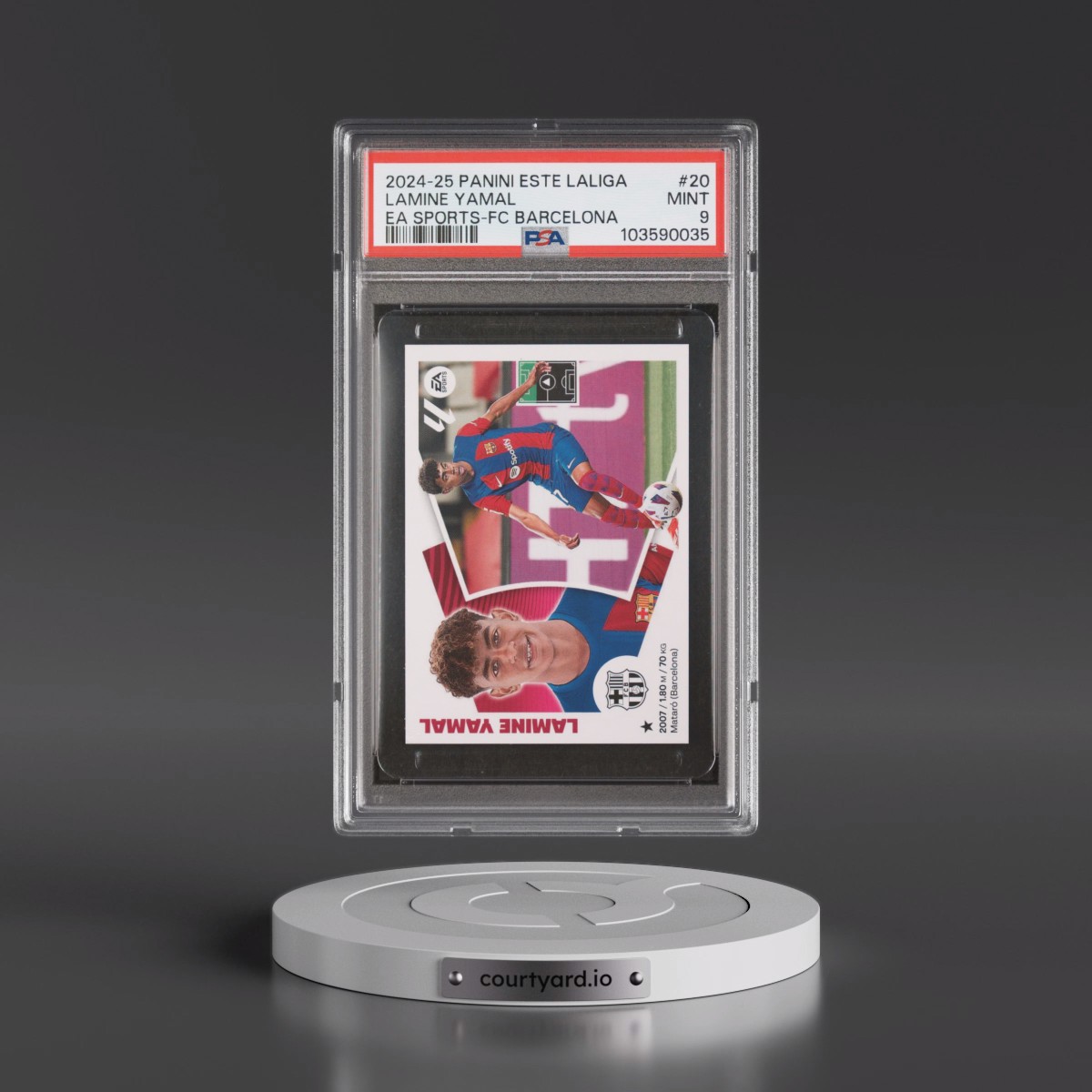 2024 Panini Este Laliga EA Sports #20 Lamine Yamal - FC Barcelona (PSA 9 MINT)