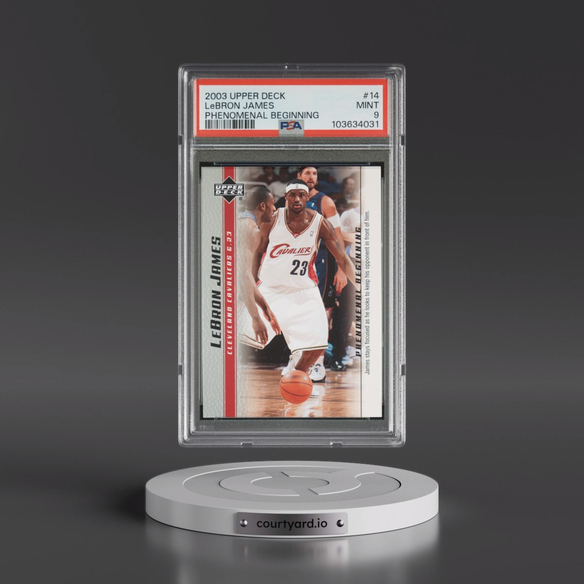 2003 Upper Deck Lebron James Phenomenal Beginnings #14 LeBron James (PSA 9 MINT)