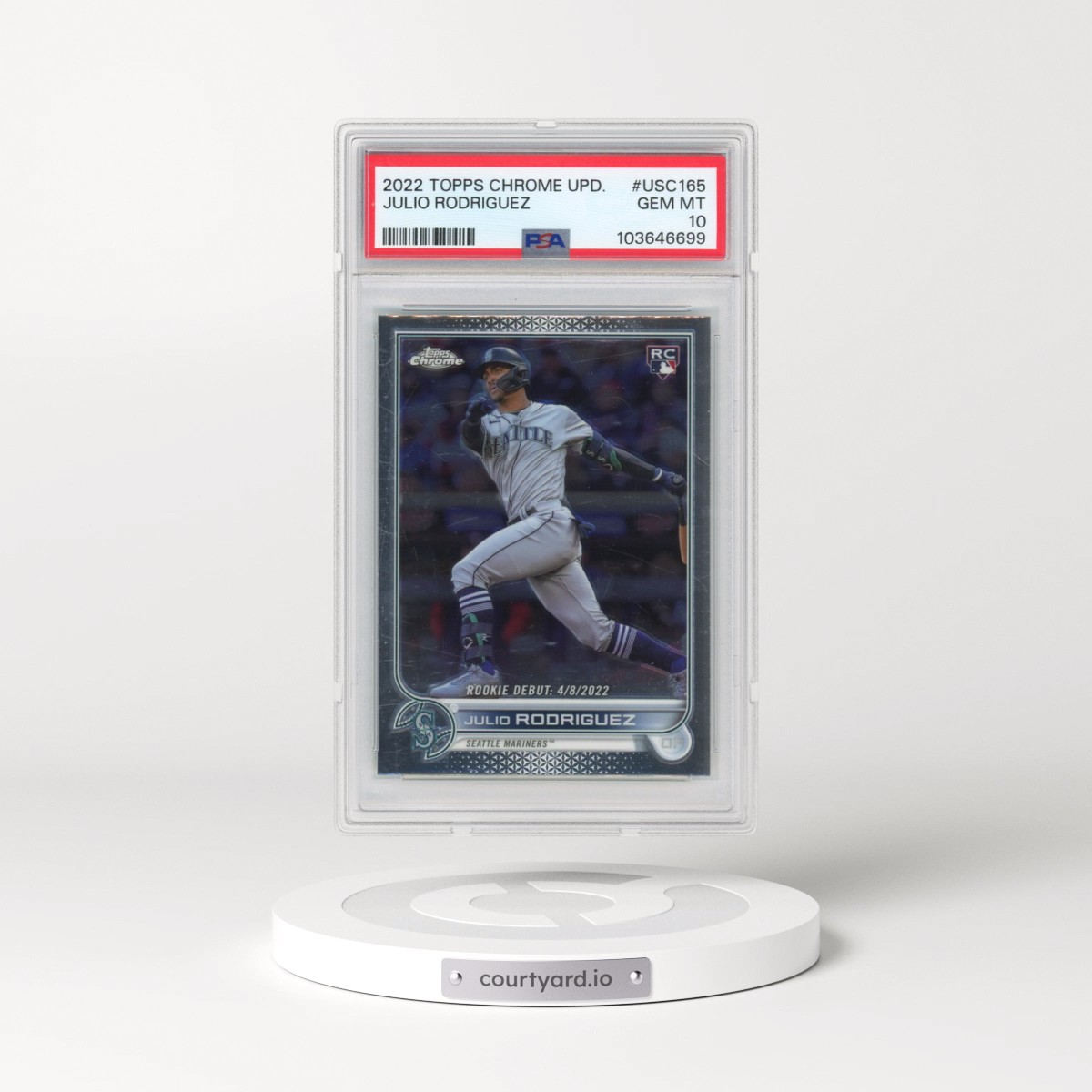 2022 Topps Chrome Update #USC165 Julio Rodriguez (PSA 10 GEM MINT)