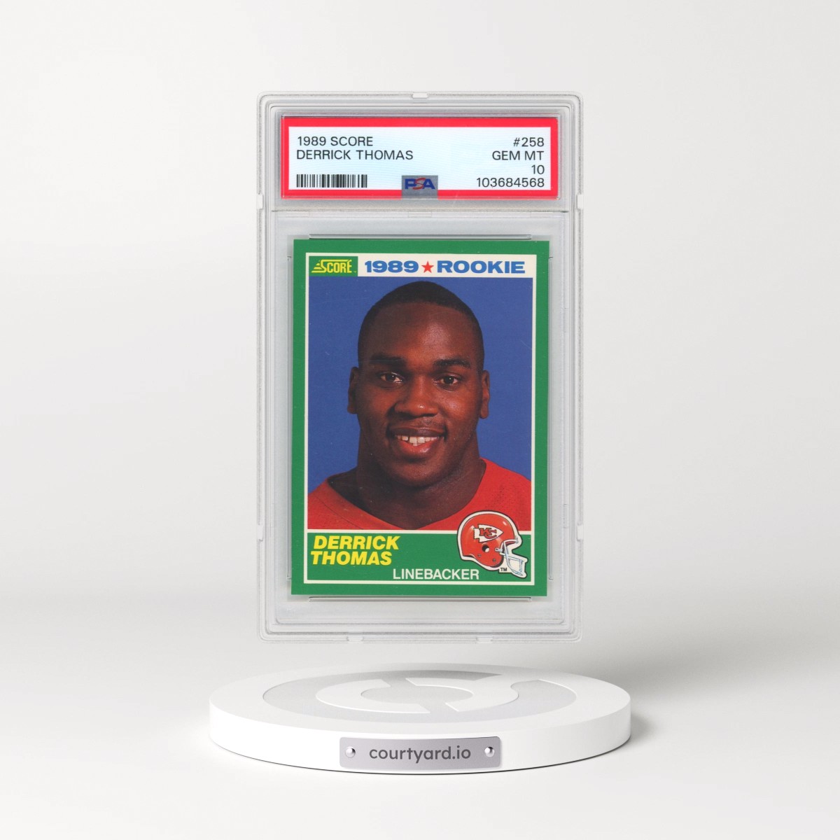 1989 Score #258 Derrick Thomas (PSA 10 GEM MINT)