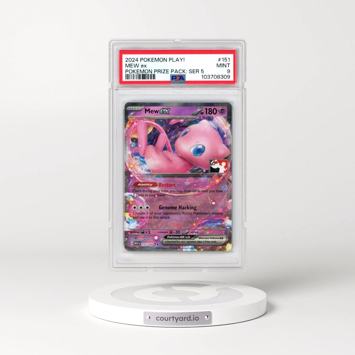 2024-2025 Pokémon Play! Pokemon Prize Pack #151 Mew EX - Holo (PSA 9 MINT)