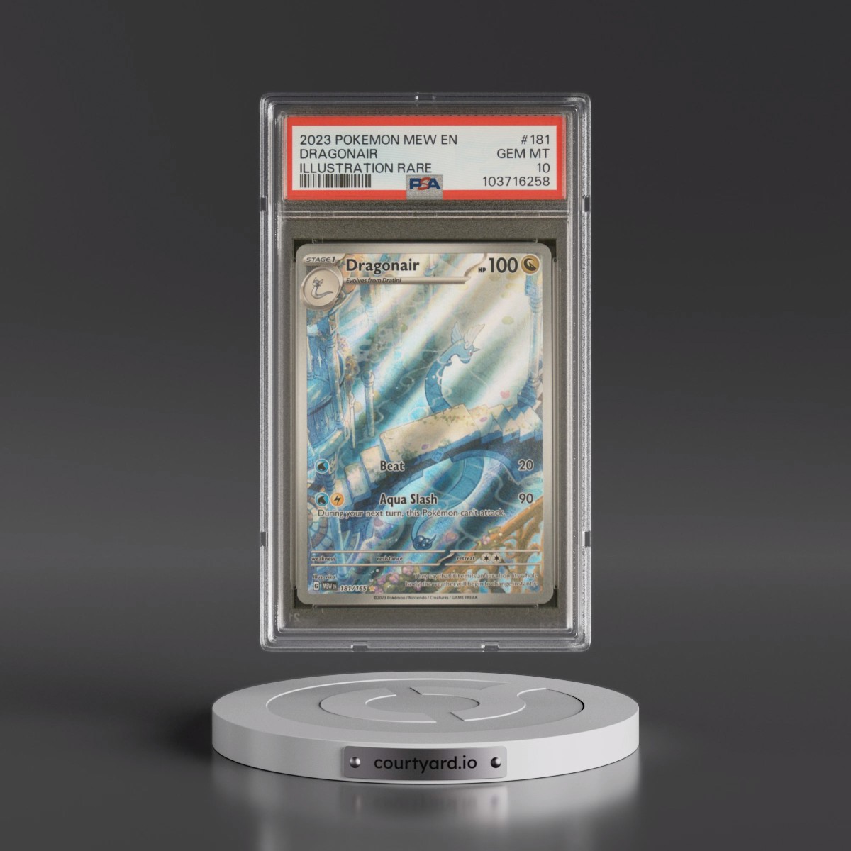 2023 Pokémon Mew EN-151 #181 Dragonair - Illustration Rare (PSA 10 GEM MINT)