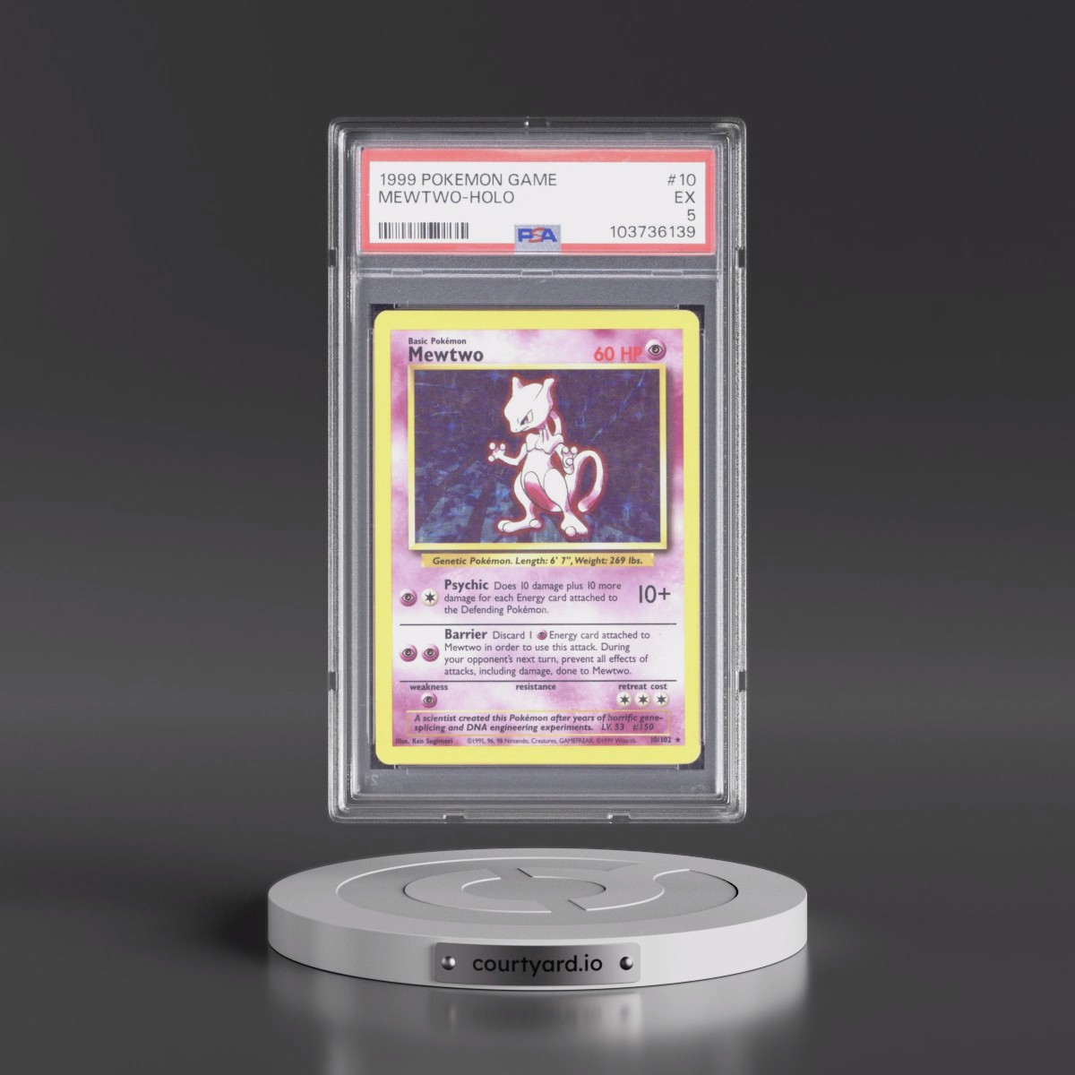 mewtwo 1999 pokemon card Mewtwo 1999 Pokemon Game #10 1st Edition Holo Price Guide