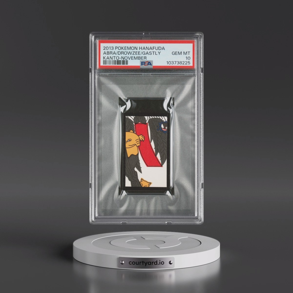 2013 Pokémon Hanafuda Kanto Abra/Drowzee/Gastly - November (PSA 10 GEM MINT)