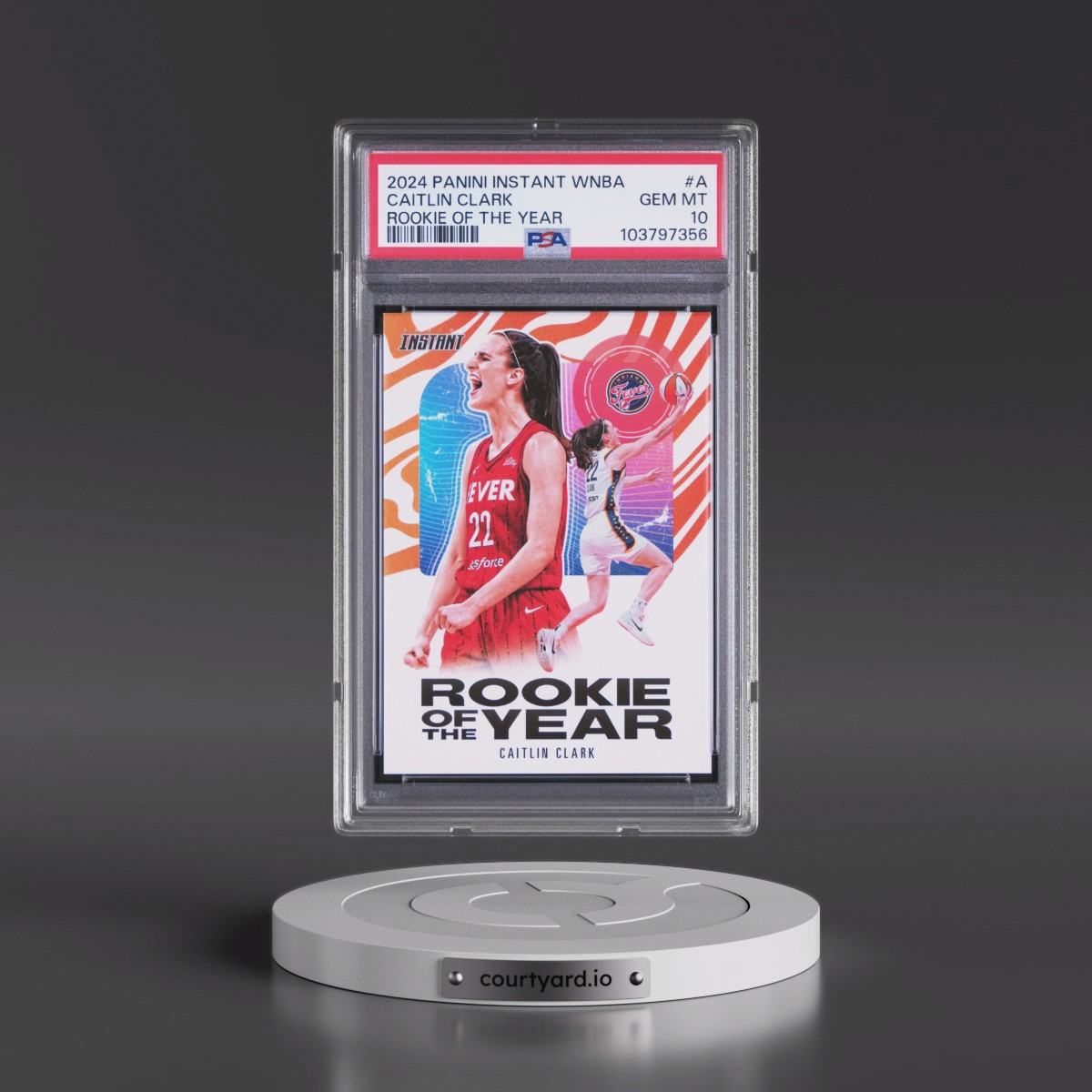 2024 Panini Instant WNBA Rookie of the Year #A Caitlin Clark (PSA 10 GEM MINT)