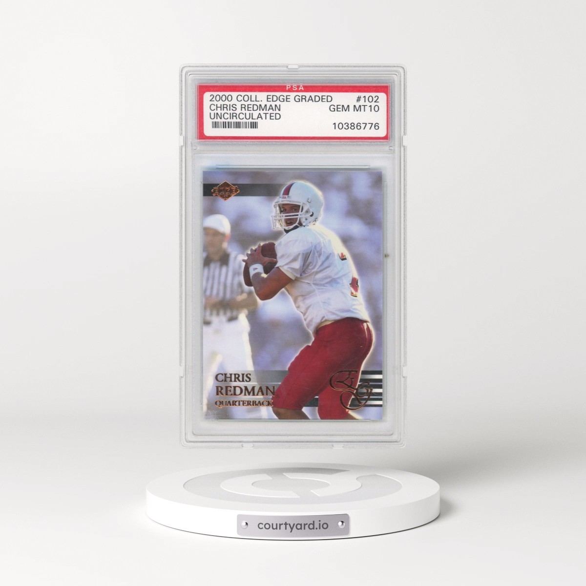 2000 Collector's Edge Graded #102 Chris Redman - Uncirculated (PSA 10 GEM MINT)