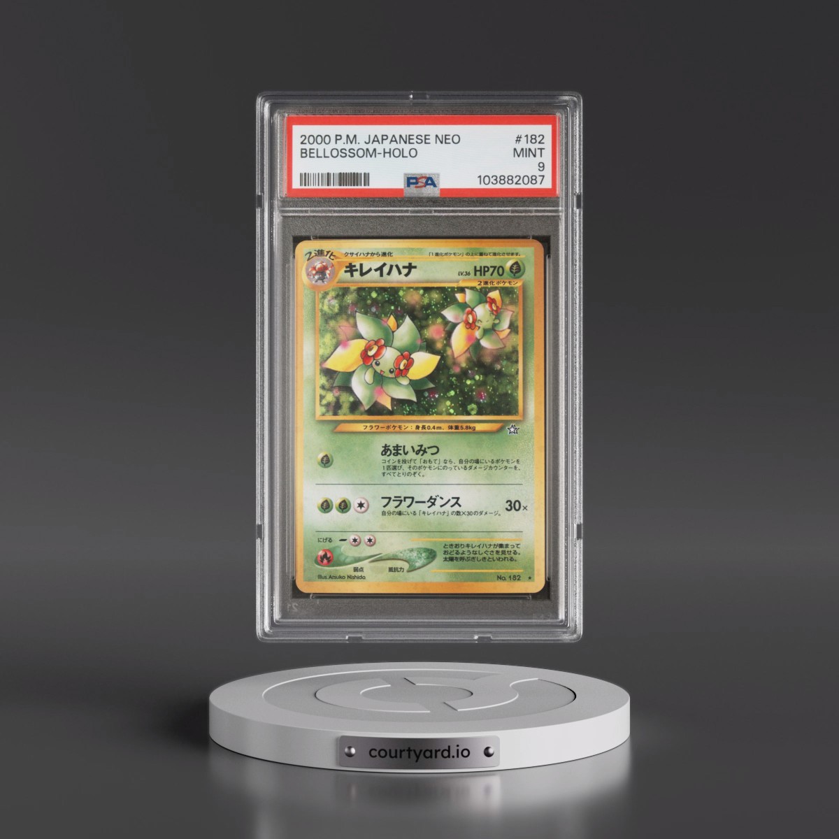 2000 Pokémon Neo #182 Bellossom - Holo (PSA 9 MINT)