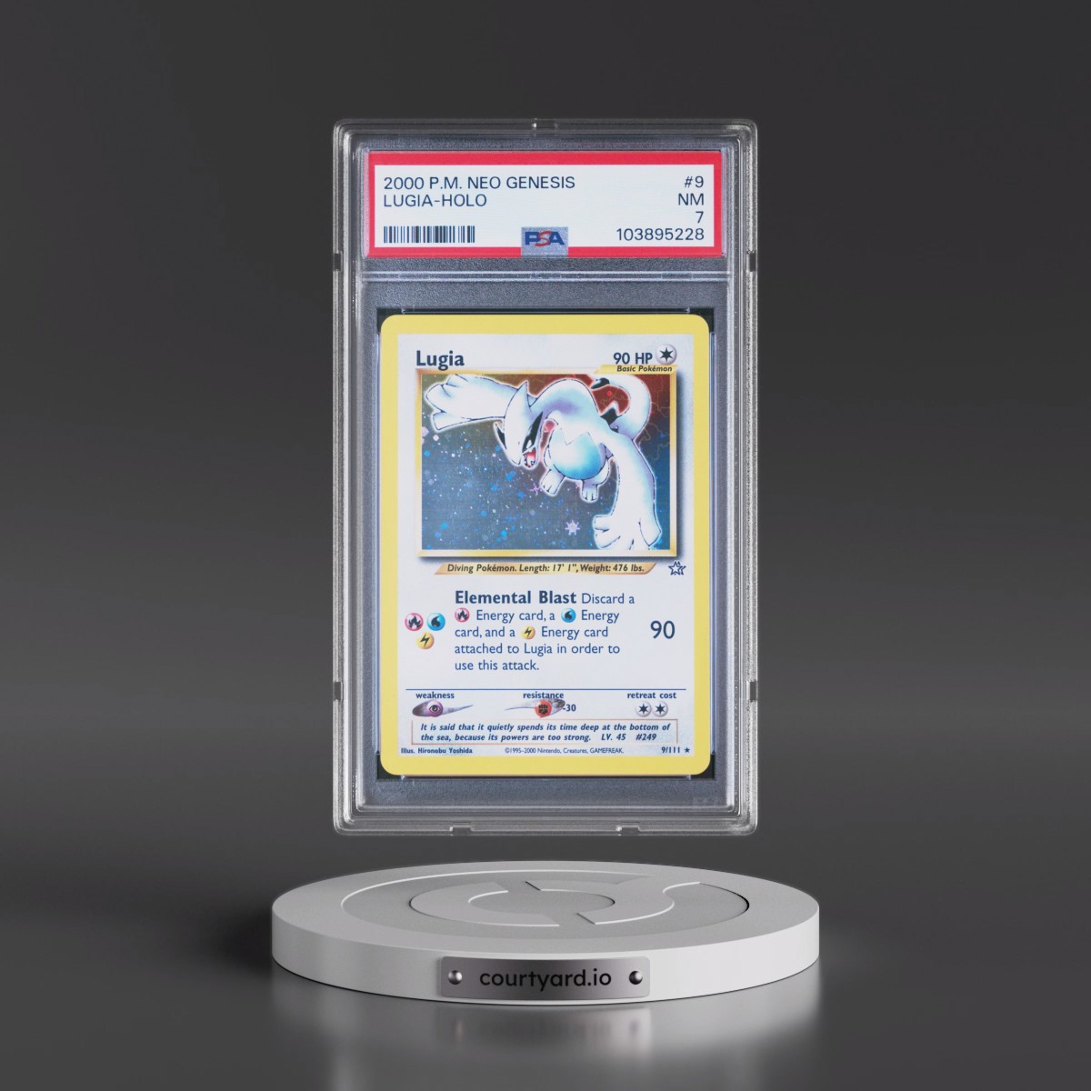 2000 Pokémon Neo Genesis #9 Lugia - Holo (PSA 7 NM)