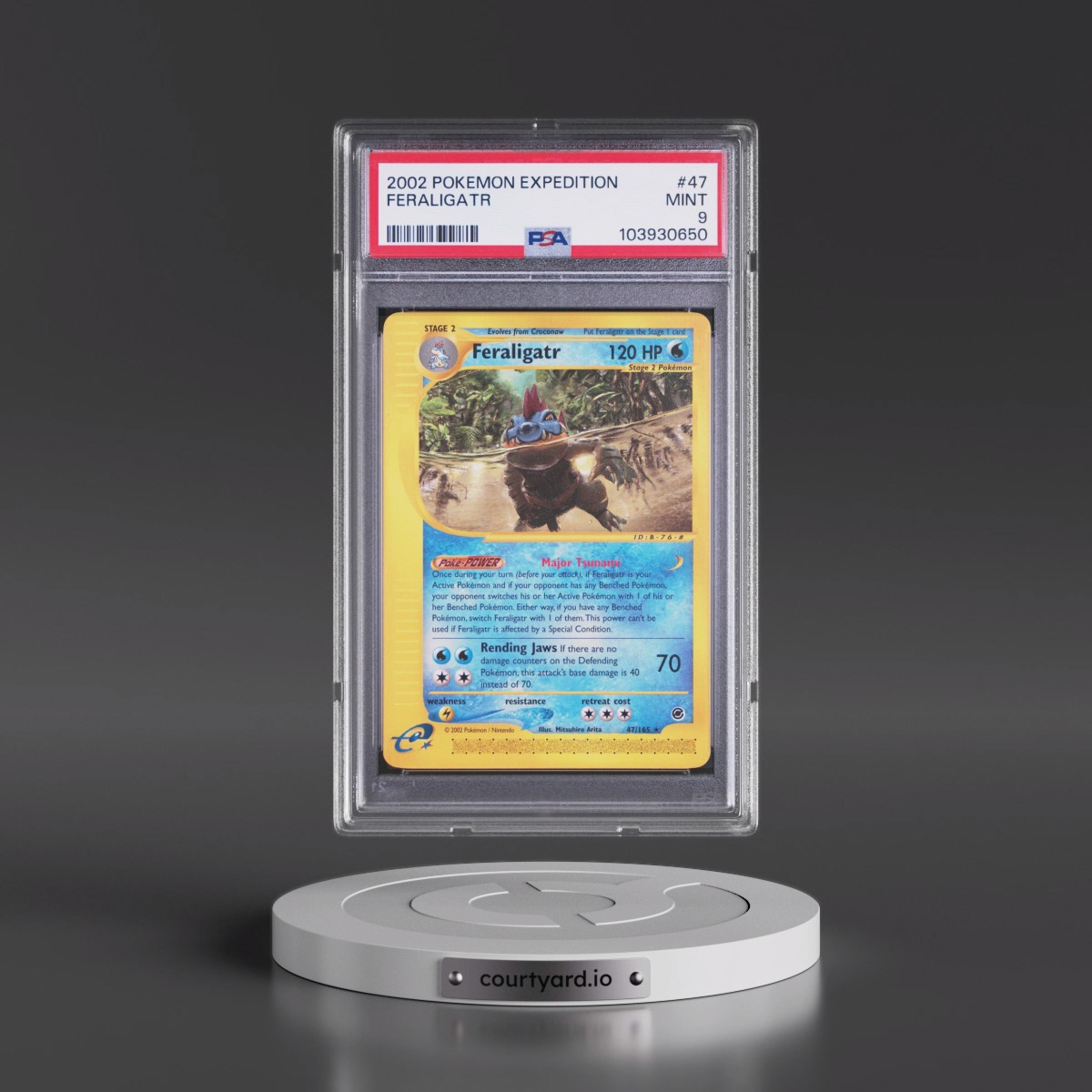 2002 Pokémon Expedition #47 Feraligatr (PSA 9 MINT)