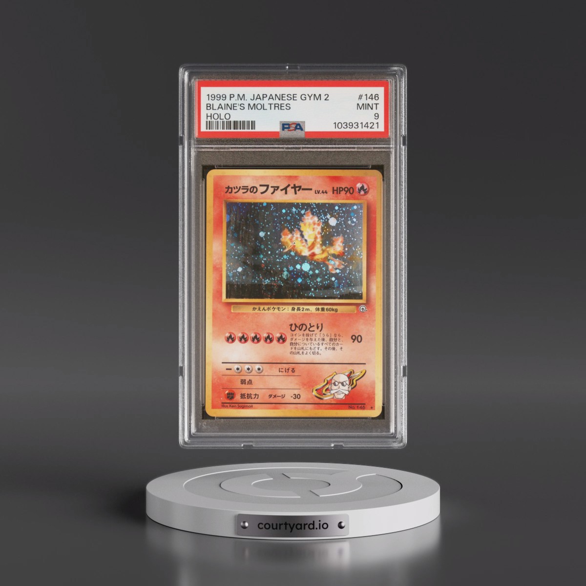 1999 Pokémon Gym 2 #146 Blaine's Moltres - Holo (PSA 9 MINT)
