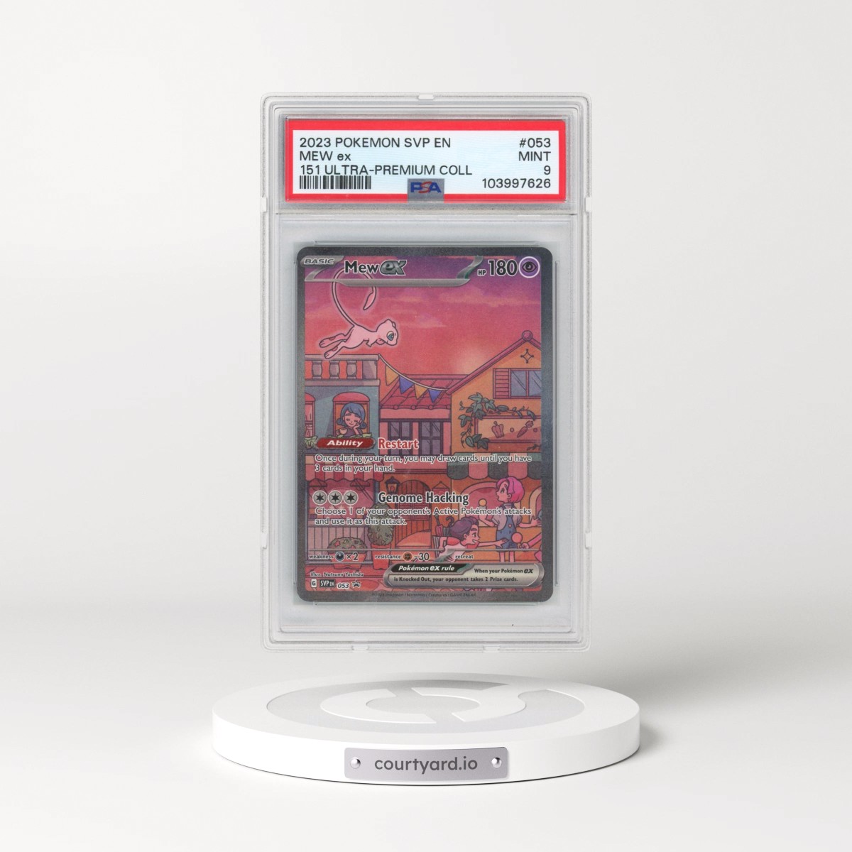 2023 Pokémon Svp EN-SV Black Star Promo #053 Mew EX - Holo 151 Ultra-Premium Collection (PSA 9 MINT)