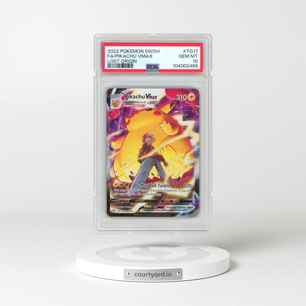 2022 Pokémon Sword & Shield Lost Origin #TG17 Pikachu Vmax - Full Art (PSA 10 GEM MINT)