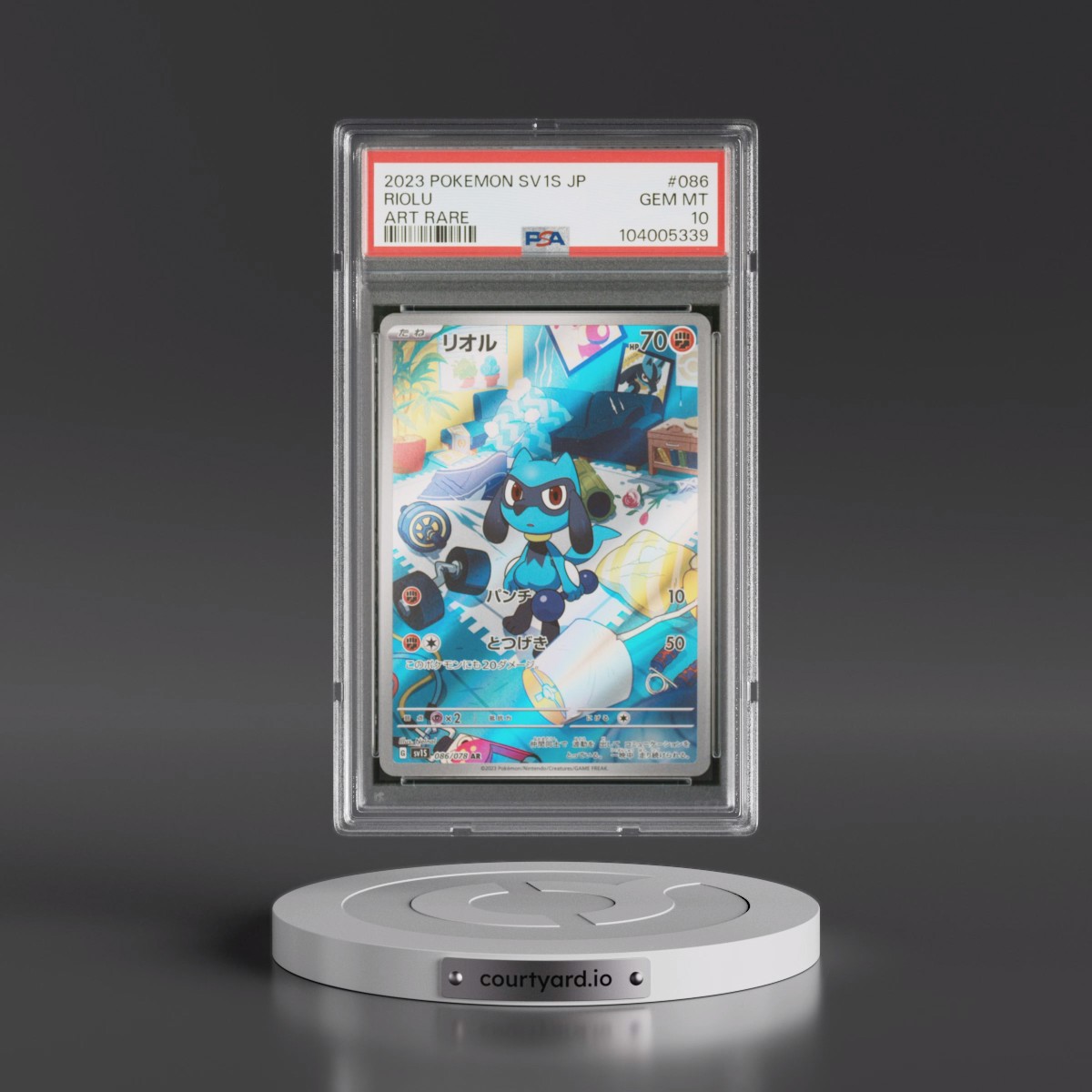 2023 Pokémon Sv1s-Scarlet EX #086 Riolu - Art Rare (PSA 10 GEM MINT)