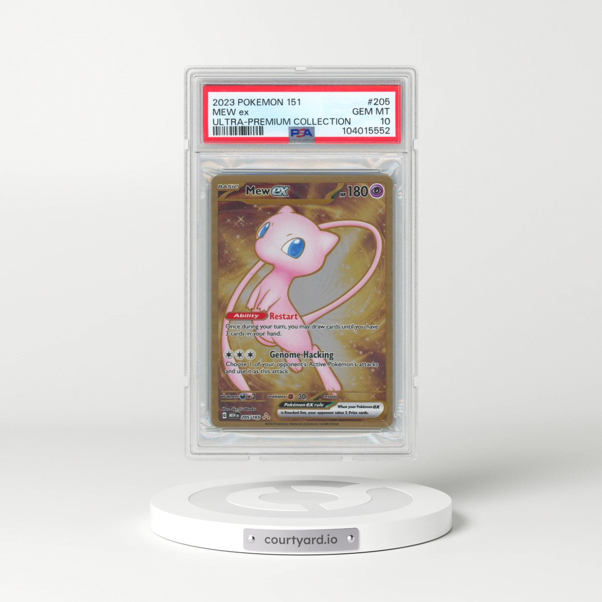 2023 Pokémon 151 Ultra-Premium Collection #205 Mew EX - Holo (PSA 10 GEM MINT)