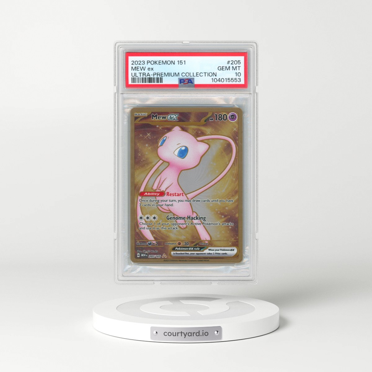 2023 Pokémon 151 Ultra-Premium Collection #205 Mew EX - Holo (PSA 10 GEM MINT)