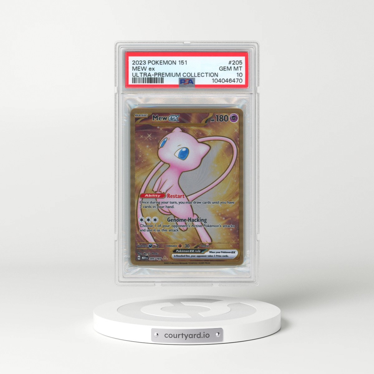 2023 Pokémon 151 Ultra-Premium Collection #205 Mew EX - Holo (PSA 10 GEM MINT)