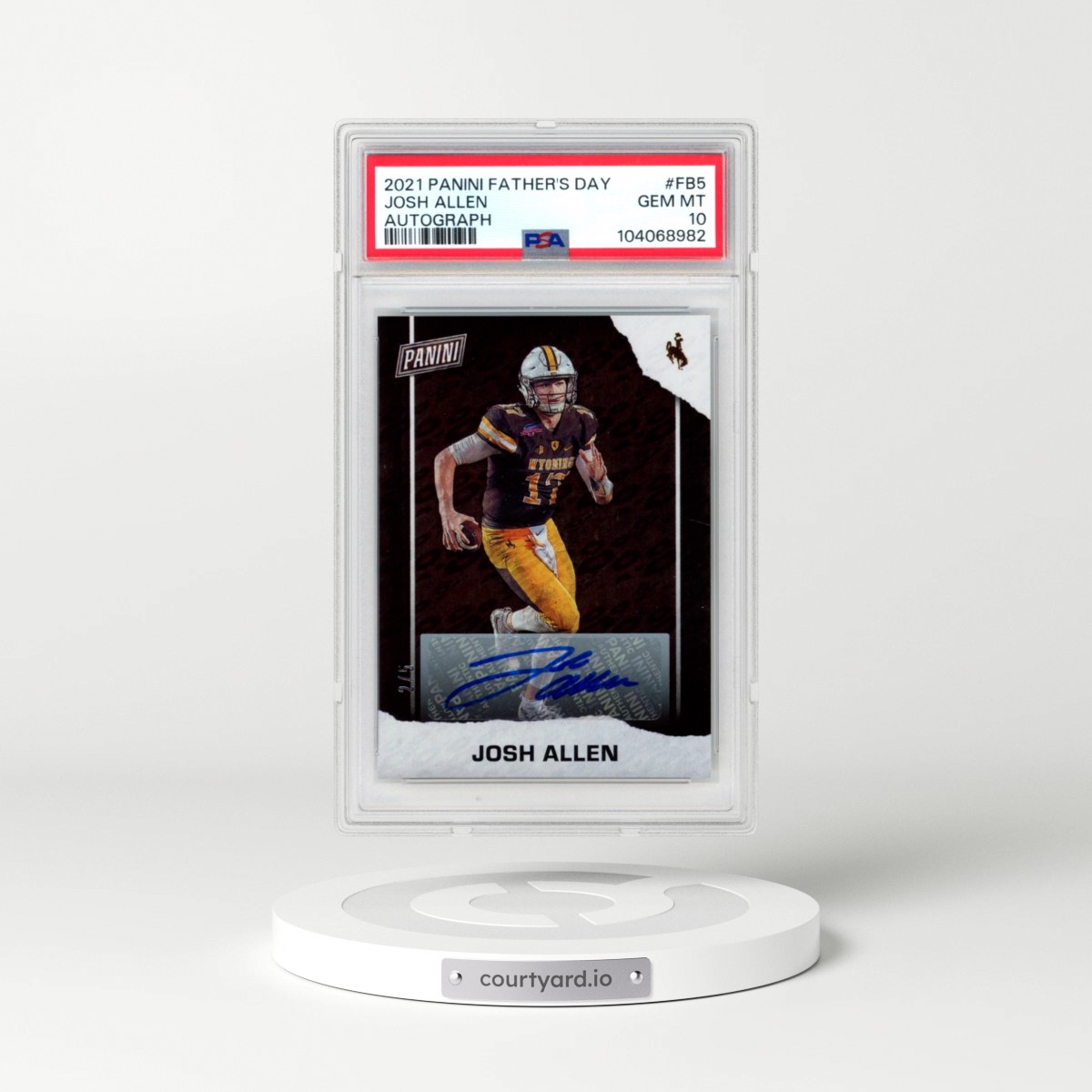 2021 Panini Father's Day #FB5 Josh Allen - Autograph (PSA 10 GEM MINT)