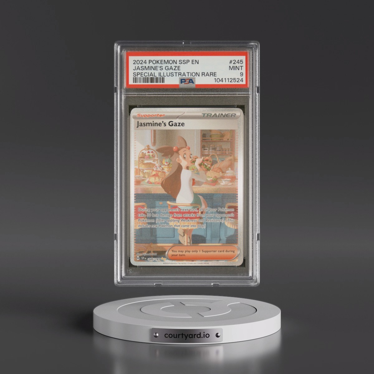 2024 Pokémon Ssp EN-Surging Sparks #245 Jasmine's Gaze - Special Illustration Rare (PSA 9 MINT)