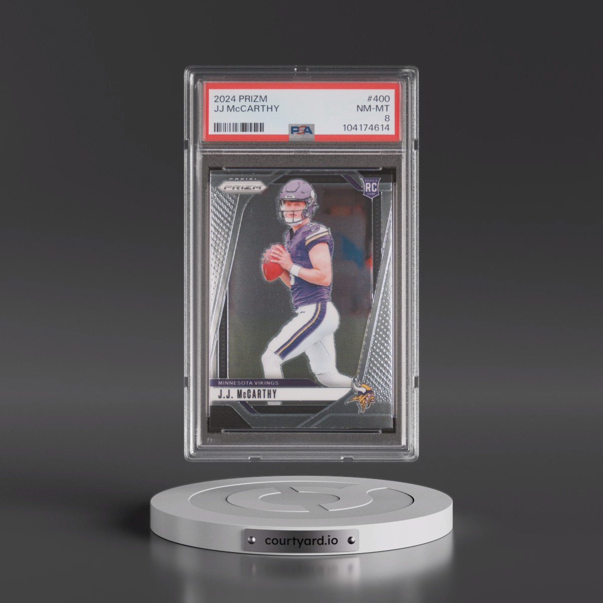 2024 Panini Prizm #400 JJ McCarthy (PSA 8 NM-MT)