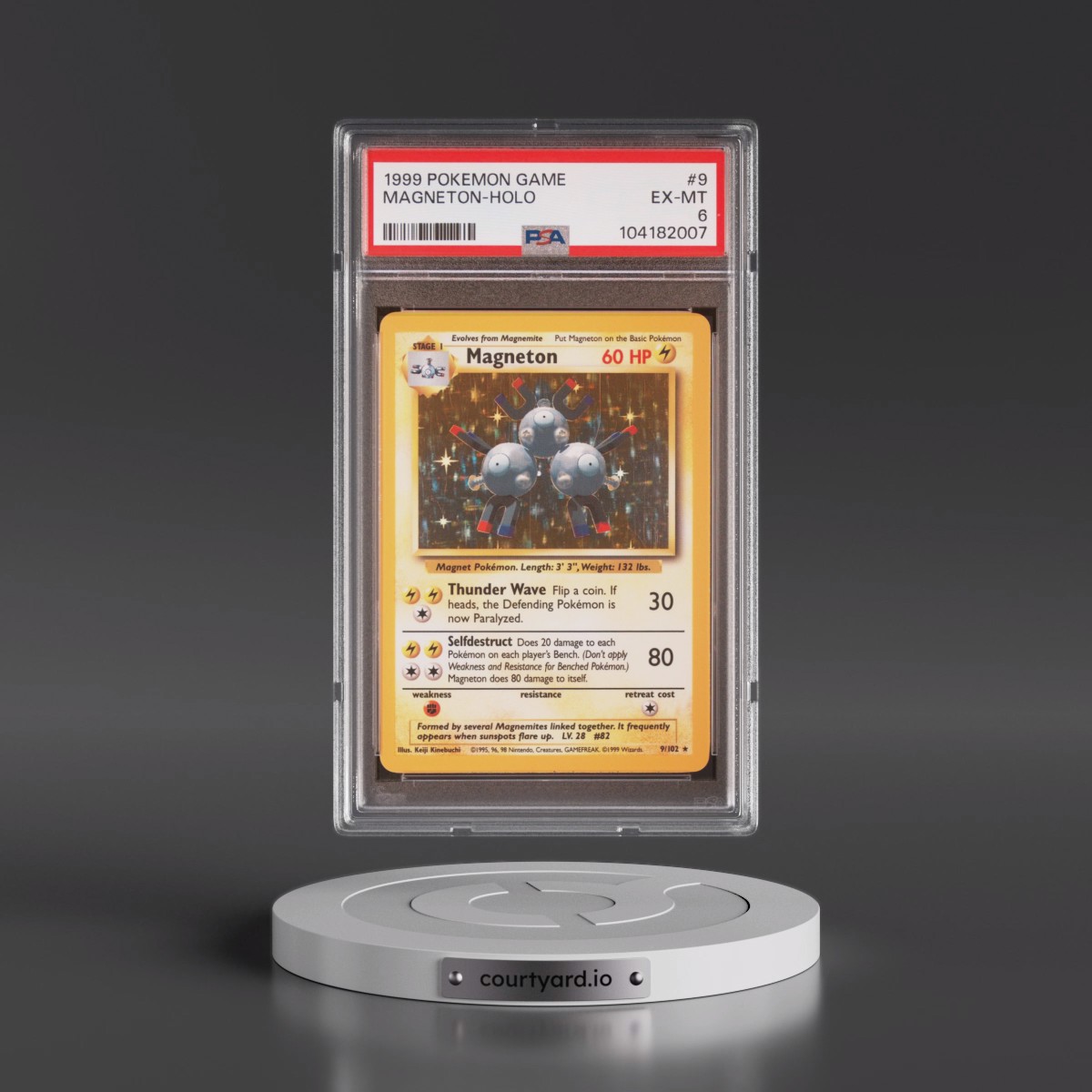1999 Pokémon Game #9 Magneton - Holo (PSA 6 EX-MT)