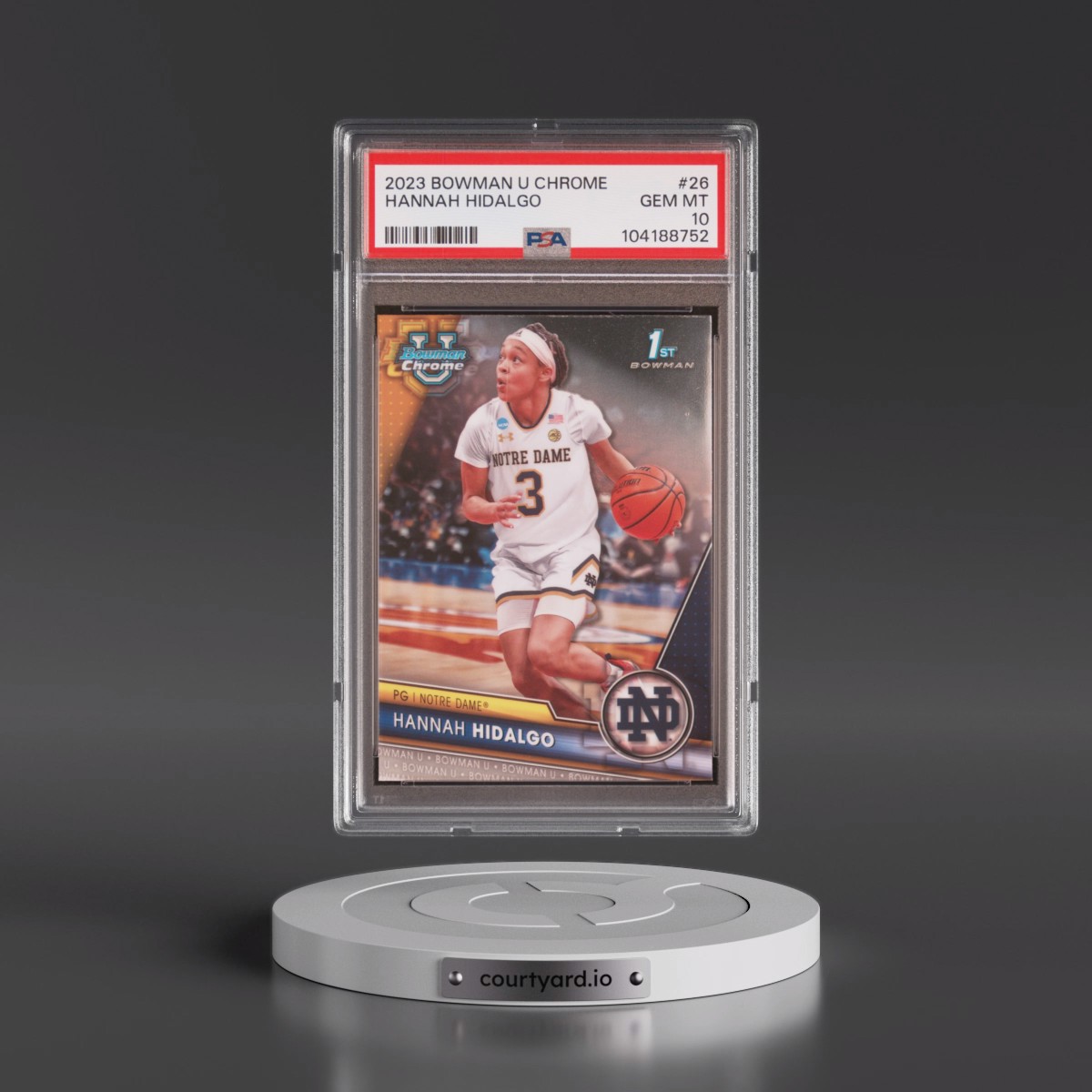 2023 Bowman University Chrome #26 Hannah Hidalgo (PSA 10 GEM MINT)