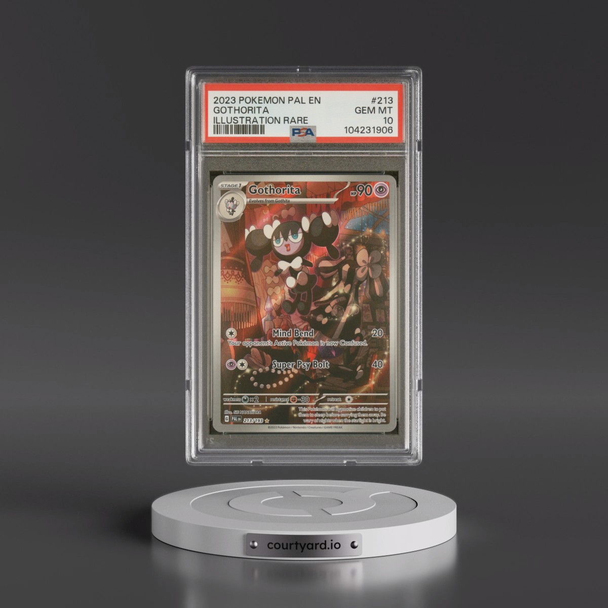 2023 Pokémon Pal EN-Paldea Evolved #213 Gothorita - Illustration Rare (PSA 10 GEM MINT)
