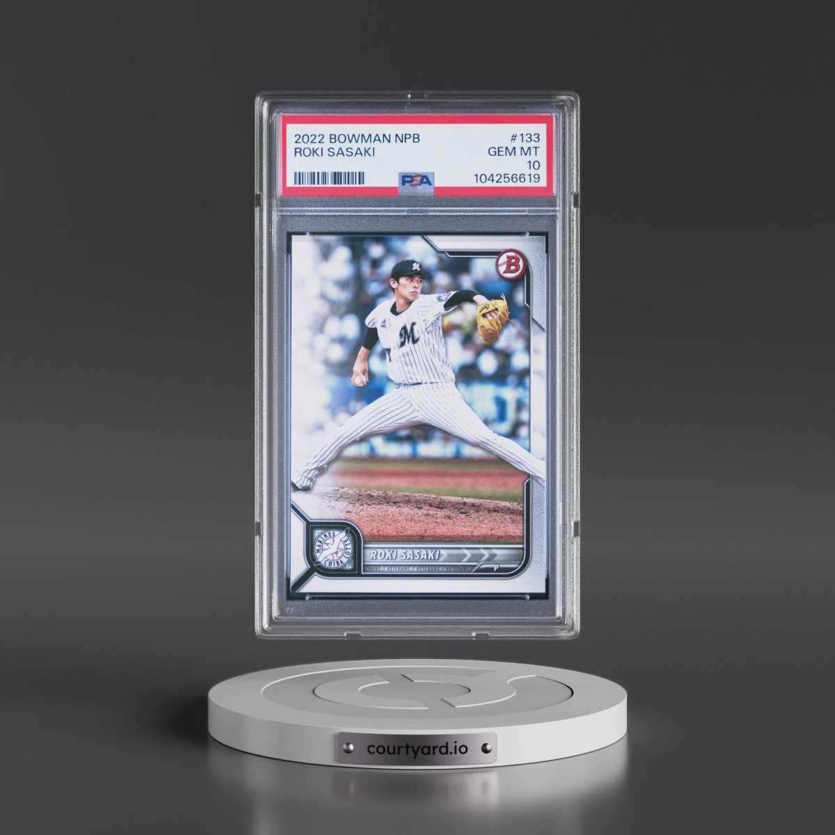 2022 Bowman Npb #133 Roki Sasaki (PSA 10 GEM MINT)