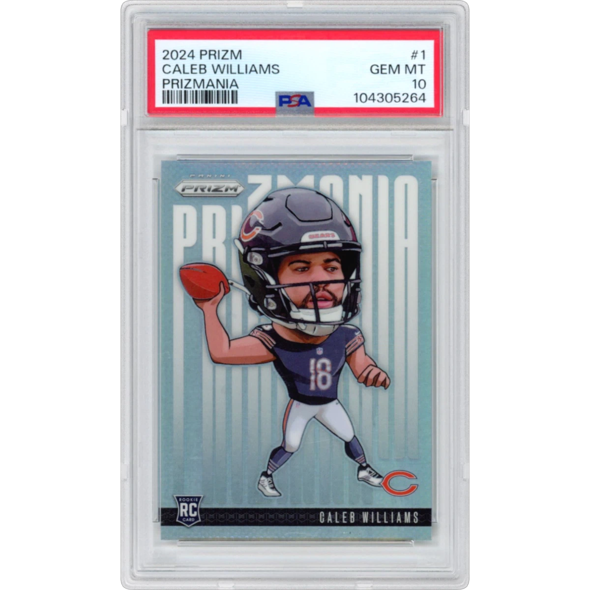 2024 Panini Prizm Prizmania #1 Caleb Williams, PSA 10