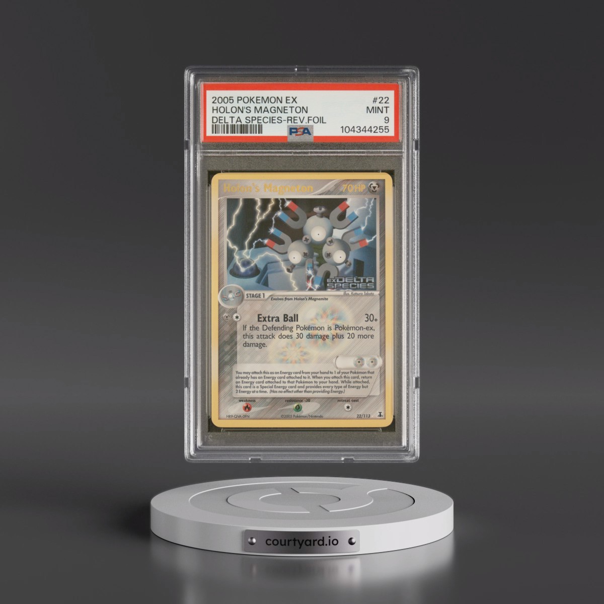 2005 Pokémon EX Delta Species #22 Holon's Magneton - Reverse Foil (PSA 9 MINT)