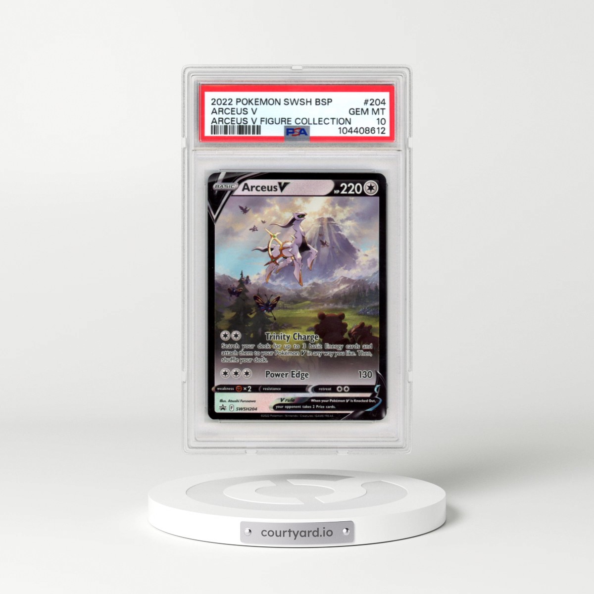 2022 Pokémon Swsh Black Star Promo #204 Arceus V - Holo Arceus V Figure Collection (PSA 10 GEM MINT)