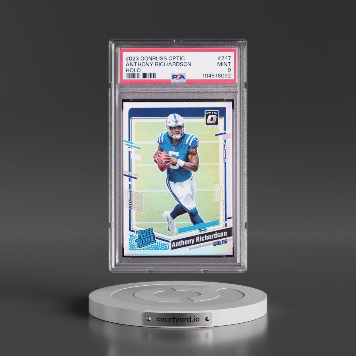 2023 Panini Donruss Optic #247 Anthony Richardson - Holo (PSA 9 MINT)