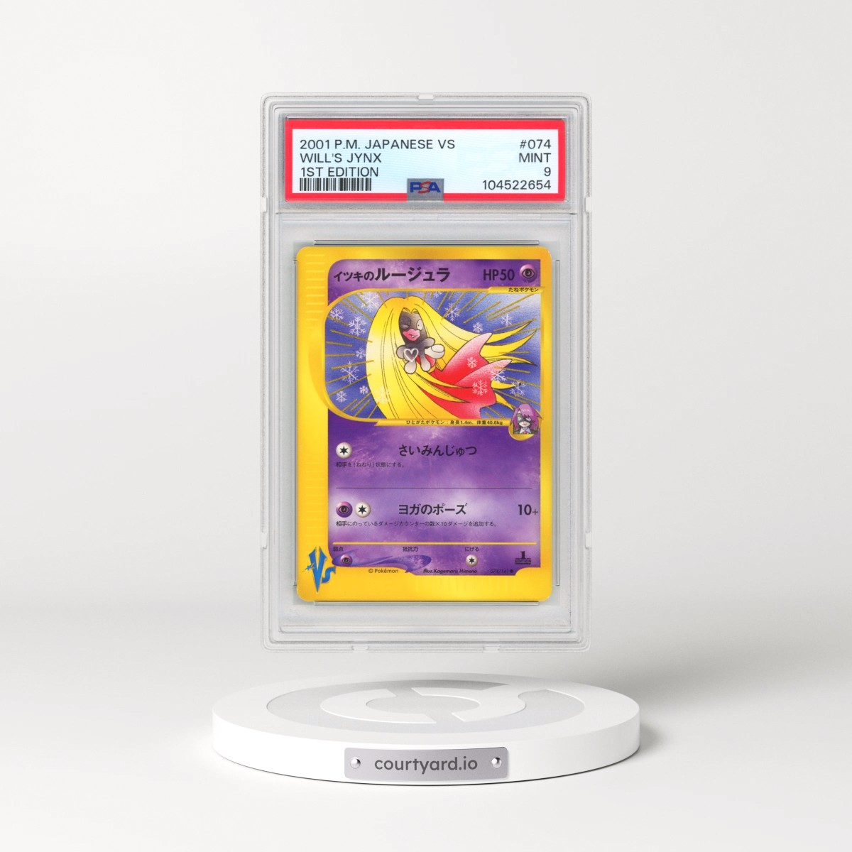 2001 Pokémon VS #074 Will's Jynx - 1st Edition (PSA 9 MINT)