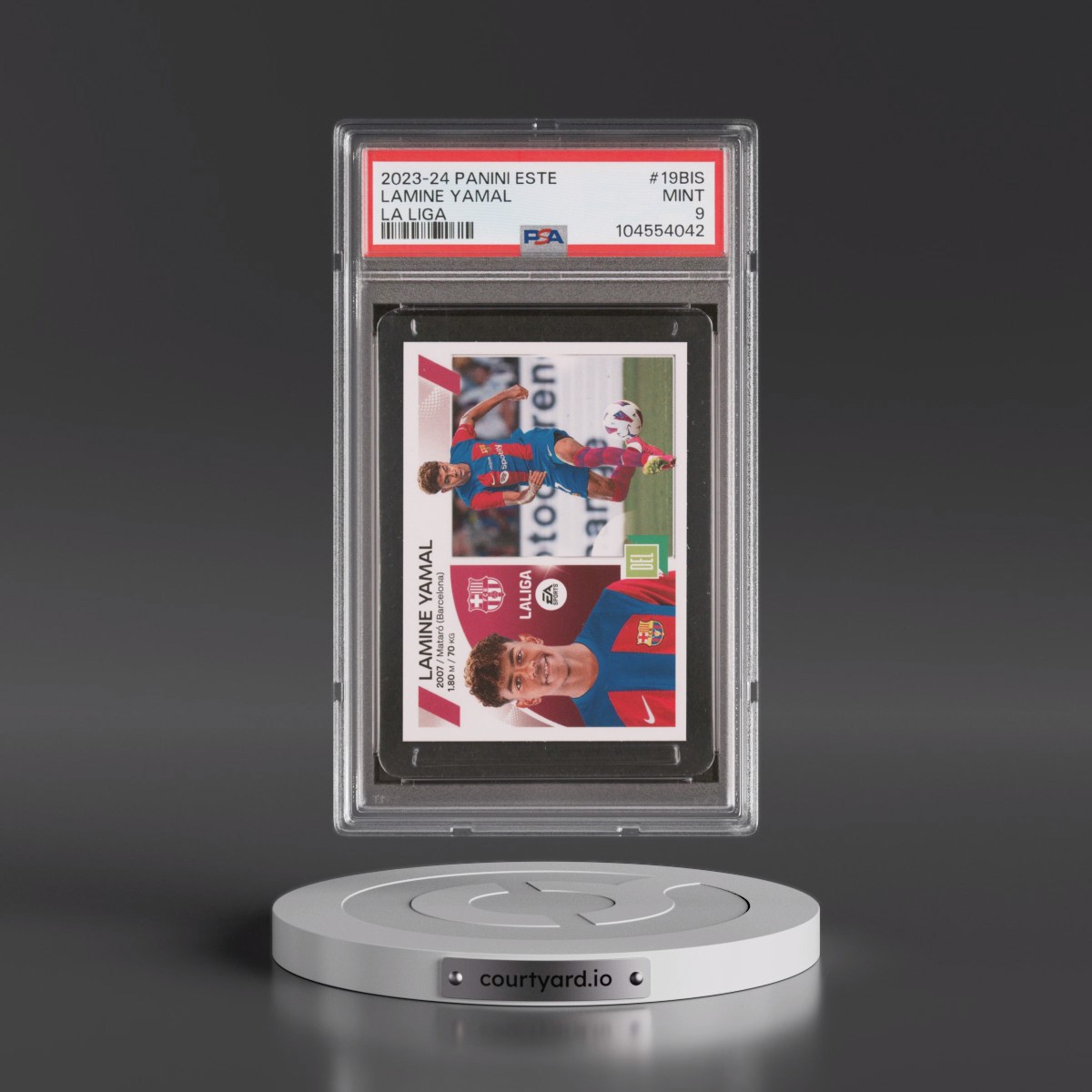 2023 Panini Este La Liga #19BIS Lamine Yamal (PSA 9 MINT)
