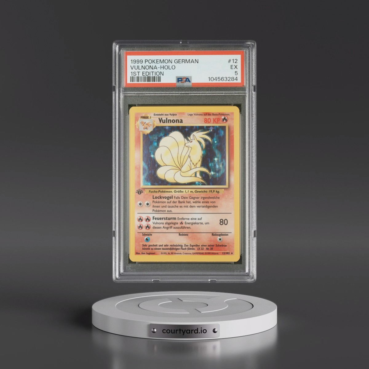 1999 Pokémon #12 Vulnona - 1st Edition Holo (PSA 5 EX)