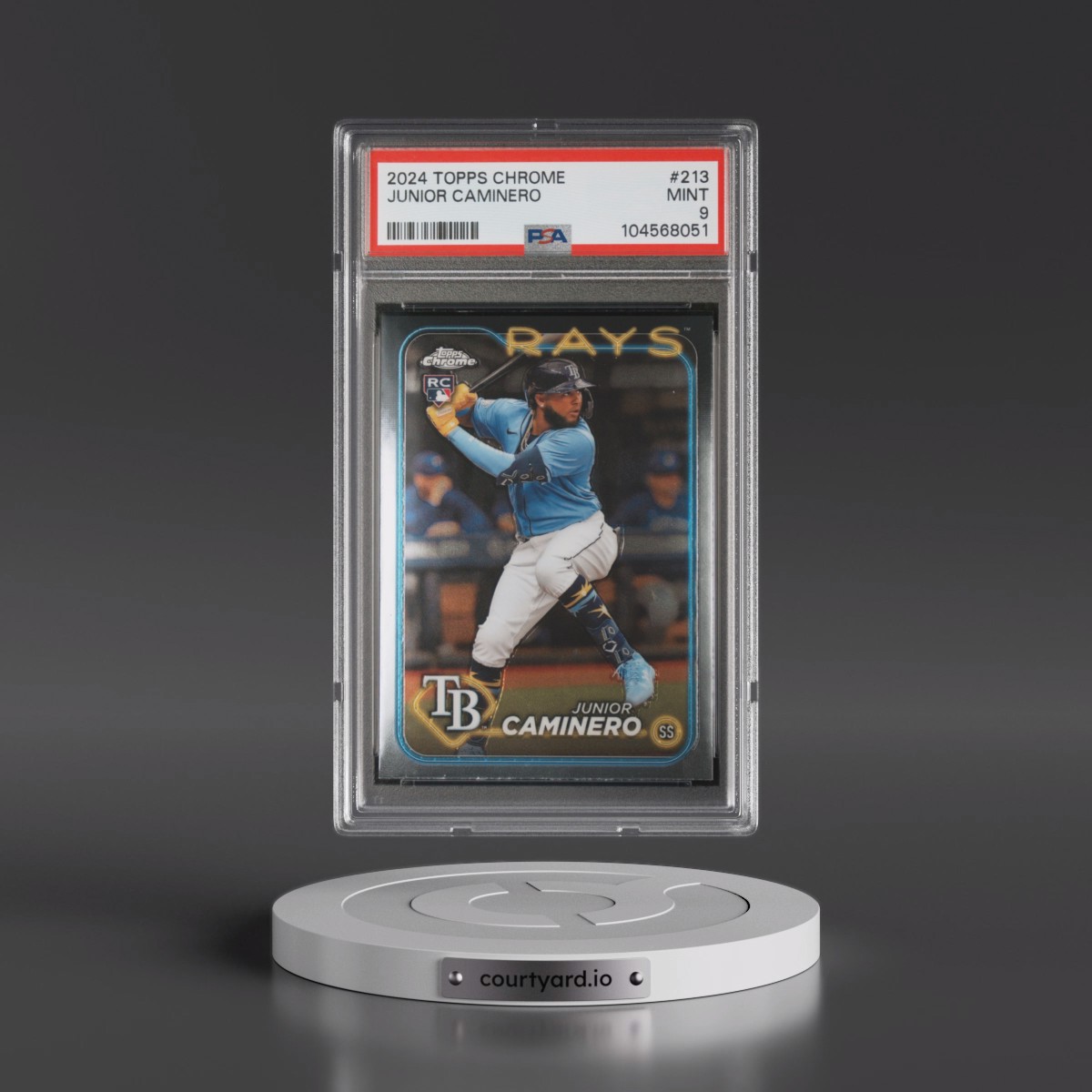 2024 Topps Chrome Junior Caminero #213 PSA 9