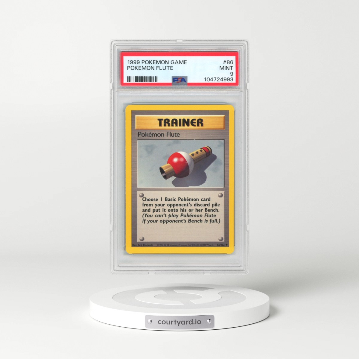 1999 Pokémon Game #86 Pokemon Flute (PSA 9 MINT)