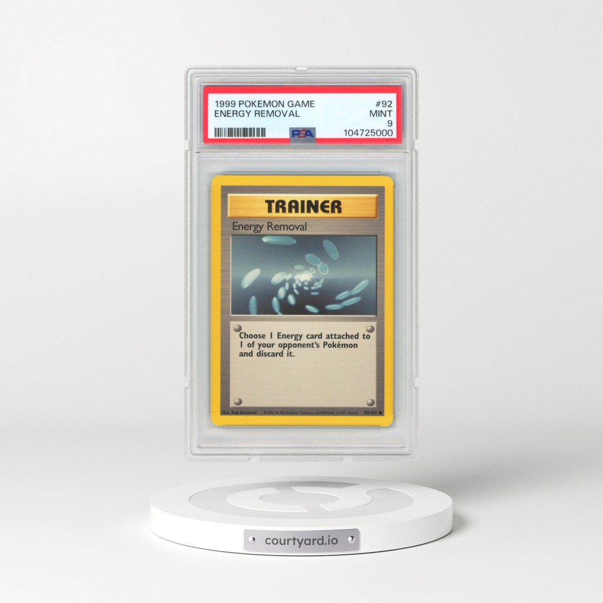 1999 Pokémon Game #92 Energy Removal (PSA 9 MINT)