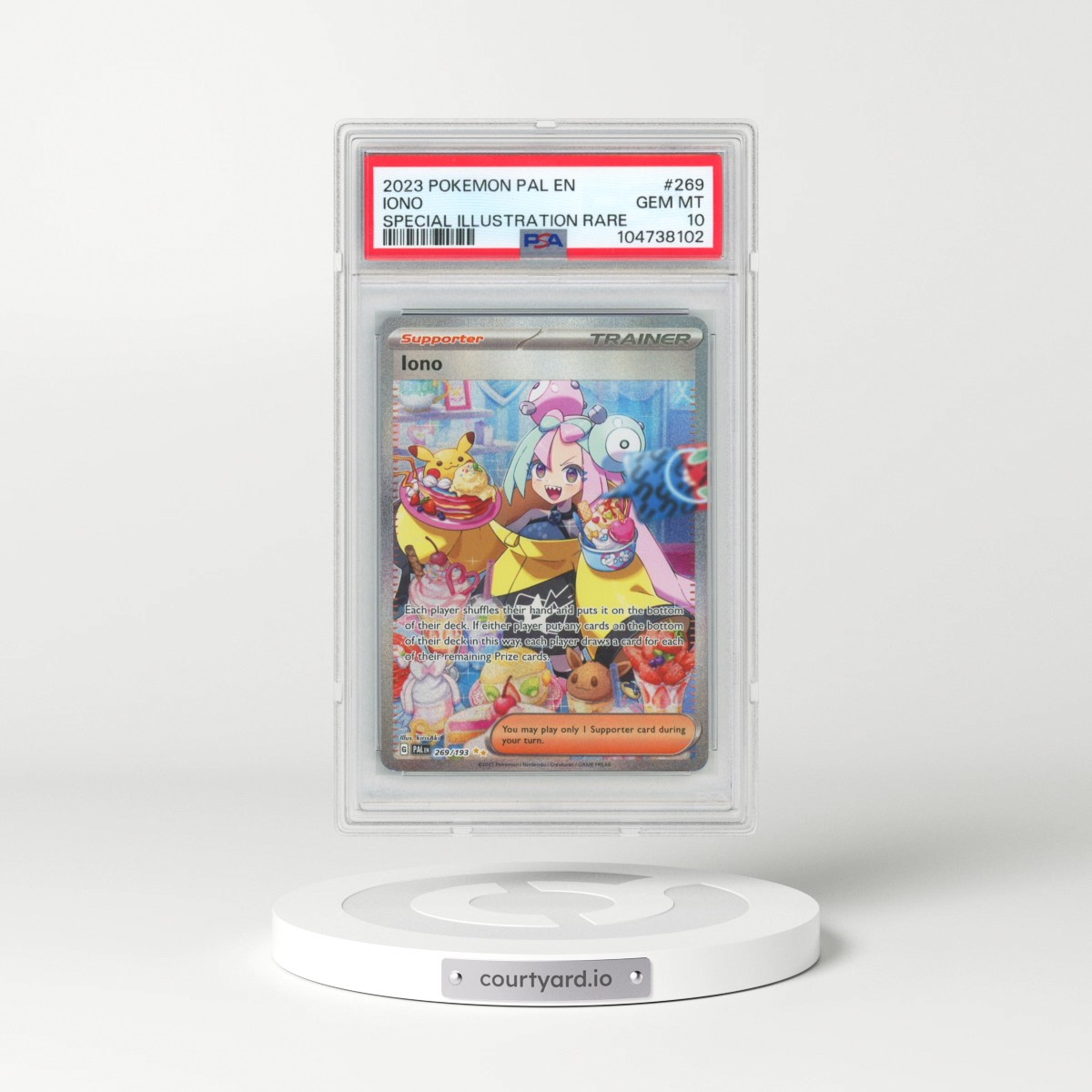 2023 Pokémon Pal EN-Paldea Evolved #269 Iono - Special Illustration Rare (PSA 10 GEM MINT)