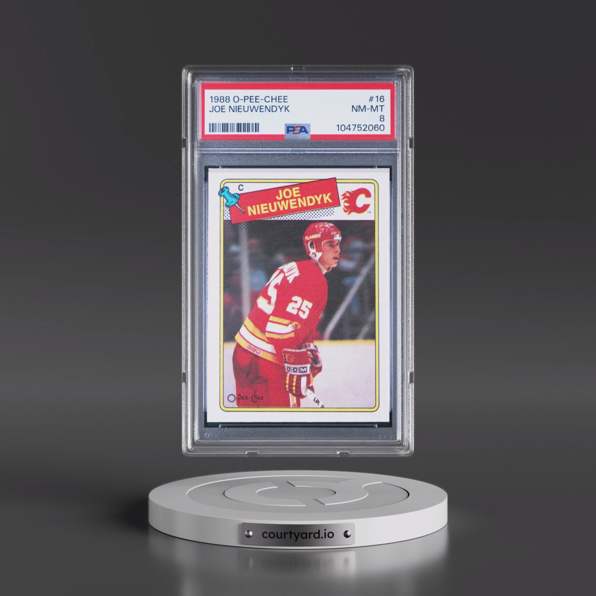 1988 O-Pee-Chee Joe Nieuwendyk #16 PSA 8