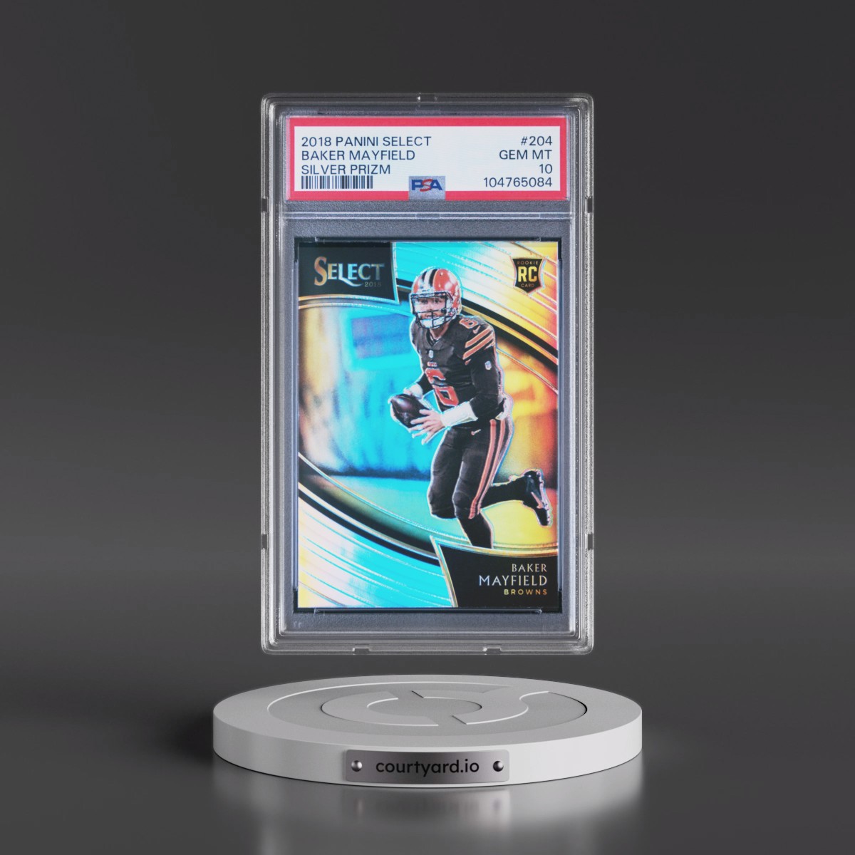 2018 Panini Select Baker Mayfield - Silver Prizm #204 PSA 10