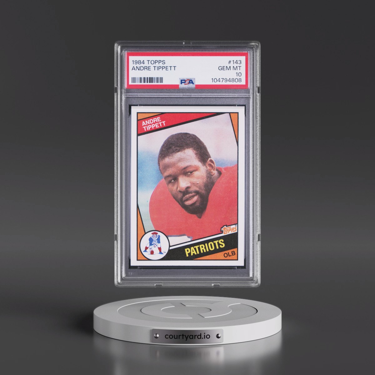 1984 Topps Andre Tippett #143 PSA 10